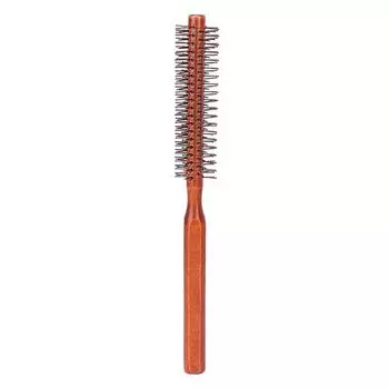 Круглая щетка для укладки волос, роликовая щетка для завивки волос, маленькая деревянная щетка унисекс для сушки феном в домашних условиях