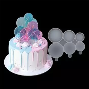 Круглая силиконовая форма для эпоксидной смолы Love Star DIY, шоколадный коралловый сырный леденец, силиконовая форма для украшения торта, аксессуары для выпечки