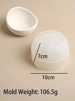 Круглая силиконовая форма для свечей, цементный цветочный горшок, форма для самостоятельного изготовления, бетонная чаша для хранения, форма для подноса свечей из смолы, домашний декор