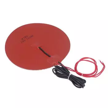 Круглая силиконовая грелка мягкая гибкая износостойкая круглая грелка для 3D-принтера