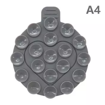 Круглая силиконовая присоска для телефона, мини-крепление для наклеек на присоске, автомобильный кронштейн для навигации, универсальная подставка для мобильных телефонов