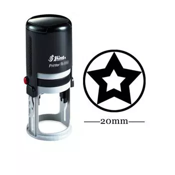 Круглая собственная личность печатая чернилами детей печать учителя персонализированная ЗВЕЗДОЙ изготовленная на заказ сияющая 20мм резиновая мини Impression Area: 20 mm фиолетовый