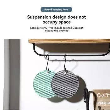 Круглая сотовая силиконовая салфетка, теплоизоляционный коврик, легко моется и устойчива к воздействию тепла, украшение для домашнего кухонного стола 17.5x17.5 cm