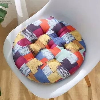 Круглая студенческая классная тканевая подушка для пола татами Patch (Round) 50x 50 (round cotton is 5cm smaller)