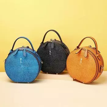 Круглая сумка из натуральной кожи для женщин, кожаная сумка класса люкс, дизайнерская, высокого качества, женская мода