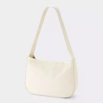 круглая сумка на плечо из кожи GU