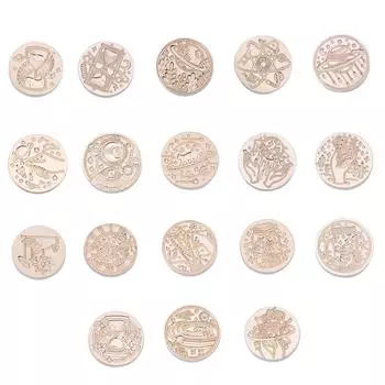 Круглая сургучная печать, головка декоративного DIY звездного неба для упаковки, скрапбукинга XK43