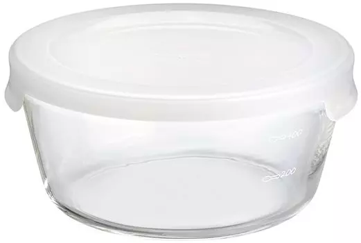 Круглая термостойкая стеклянная емкость для хранения Hario 600 мл MST-60-TW