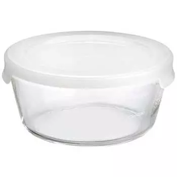 Круглая термостойкая стеклянная емкость для хранения Hario 1200 мл MST-120-TW