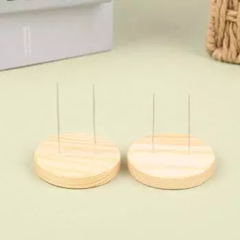 Круглая вязаная крючком основа для куклы Деревянная основа для демонстрации изделий из фетра Подставка для кукол Дисплей D