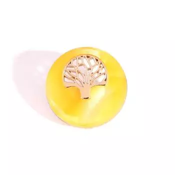 Круглая желтая пуговица универсальная одежда верхняя часть костюм пуговица детский свитер пальто кардиган высококачественные пуговицы аксессуары 1 #gold + yellow * 28L = 18.0 MM * round