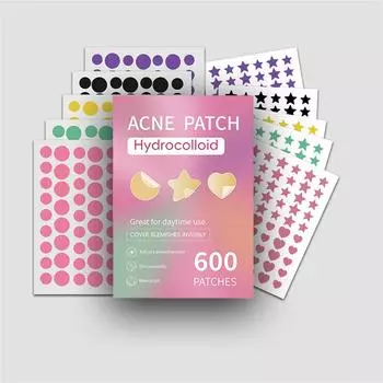 Круглая звезда Комбинированный угревой патч Удалить угревой патч Угревой патч Прозрачный угревой патч Угревой патч розовый