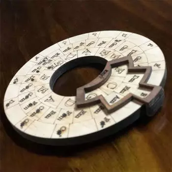 Круглое деревянное колесо аккордов, музыкальные инструменты и аксессуары, инструмент для мелодии 12cm