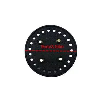 Круглое дно для вязаной сумки из искусственной кожи, аксессуары для сумки, дно ручной работы, коврик для вязания крючком, тканая кожаная сумка, дно