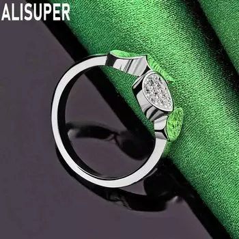 Круглое кольцо из стерлингового серебра 925 пробы, модное украшение, изысканные свадебные украшения 7#