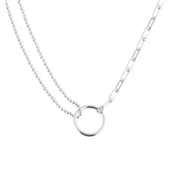 Круглое колье для женщин с нишевым дизайном Sense, высококачественное колье для новой женской летней ключичной цепочки