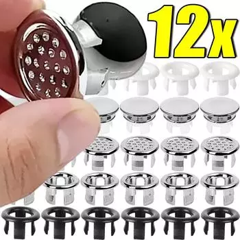 Круглое отверстие для раковины, крышка для перелива, бытовая раковина, полое кольцо для перелива, сливная крышка для ванны, крышки, аксессуары для кухни и ванной комнаты 1PC