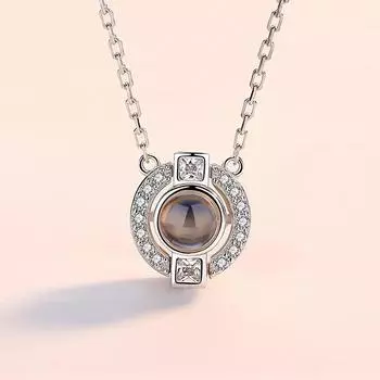 Круглое ожерелье для женщин, японское и корейское простое студенческое, Мори, персонализированный геометрический кулон, цепочка на ключицу