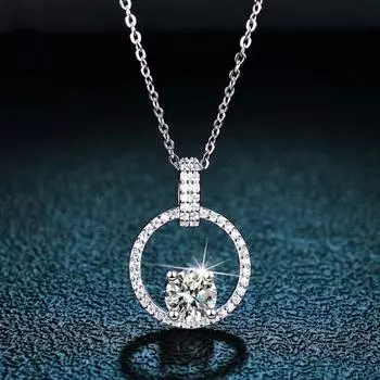 Круглое ожерелье из стерлингового серебра 925 пробы, ювелирные изделия из ниши с ключичной цепочкой 925