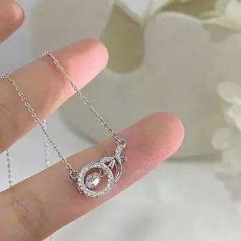 Круглое ожерелье с бабочкой, легкая роскошь и изысканный стиль, изысканный темперамент и уникальный дизайн. Новый стиль