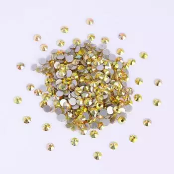 Круглое Плоское Дно Золотой Страз Сделай Сам Дрель для Ногтей Обувь и Шляпы Аксессуары для Одежды Страз Изысканный SS3 (1440 pcs/pack)