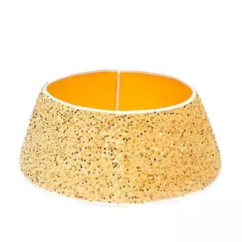 Круглое рождественское украшение для поделки Рождественская елка Окружающее основание Украшение S золотой