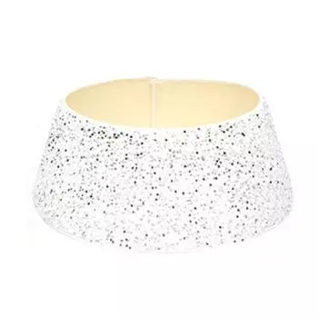 Круглое рождественское украшение для поделки Рождественская елка Окружающее основание Украшение S серебряный