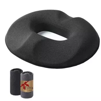 Круглое сиденье Maio Benri, боль в пояснице, геморрой, подушка, вызывающая память в области ягодиц, офисное кресло, сиденье, стул, стул 2, переносная серая подушка, подушка,