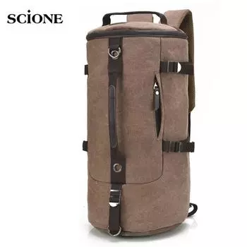 Круглое ведро большой емкости для скалолазания, водонепроницаемая парусиновая мужская дорожная сумка через плечо, спортивная сумка small хаки