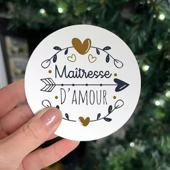 Круглые эмалированные подставки «Любовница любви» Подарок на окончание учебного года Подставки для кофе и чая Идеальный сюрприз для школьного подарка учителю 10x10cm