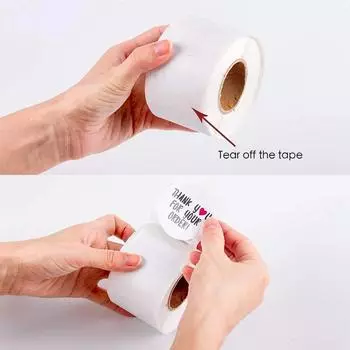 круглые этикетки из крафт-бумаги, наклейки «Спасибо», драже, сумка для конфет, подарочная коробка с цветами, коробки для тортов и упаковка, свадебные наклейки Other чёрный