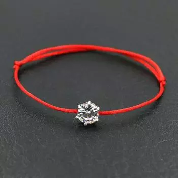 Круглые браслеты ручной работы со стразами и цирконием, тонкая красная веревочная нить, плетеные браслеты для женщин, ювелирные изделия на удачу, подарки красный