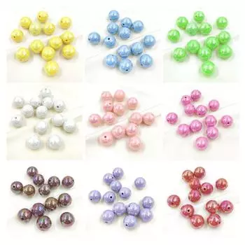 Круглые бусины из бисера, ювелирные изделия, аксессуары, модный браслет AB Magic Color, ожерелье, креативный темный отдел, 10 шт. розы красного