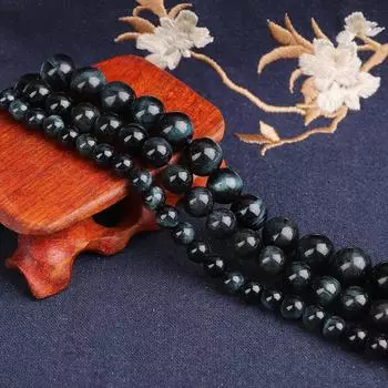 Круглые бусины из натурального камня 4/6/8/10/12 мм, синие бусины с тигровым глазом для изготовления браслетов, ювелирных изделий своими руками, ожерелья 4mm 89pcs