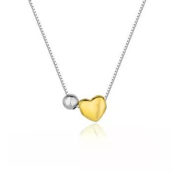 Круглые бусины из серебра 925 пробы, контрастные цвета, ожерелье Love, легкая роскошная нишевая цепочка на ключицу, простая серебряная выдвижная цепочка 925 Silver