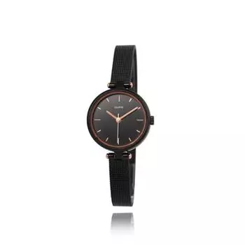 Круглые часы LLOYD Simple Mood с черной сеткой LL2G19V12IGB