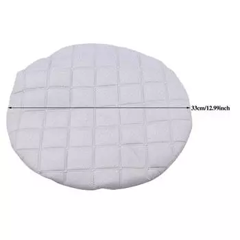 Круглые чехлы для стульев в столовой, защитные чехлы для барных стульев из хлопчатобумажной ткани, чехлы для стульев в столовой для стоматолога, парикмахерской чёрный