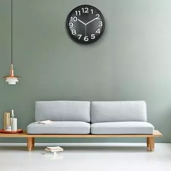 Круглые цифровые настенные часы с 3D-номером ярких цветов, бесшумные, бесшумные, на батарейках, для гостиной, спальни, комнатные часы, товары для дома, подарок фиолетовый