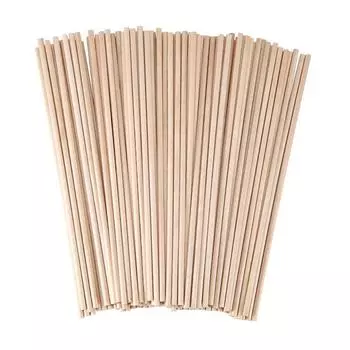 Круглые деревянные дюбели деревянные палочки незаконченная береза шт. 25/50 O0F1 primary color-A