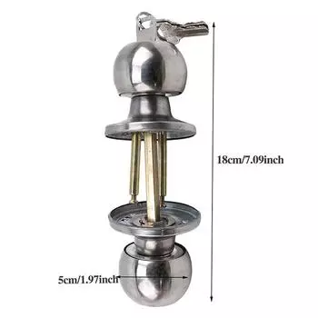 Круглые двери Ручка Дверная ручка Замок Нержавеющая сталь Входные проходные дверные замки с ключом Главная Отель Спальня Гостиная Ванная комната