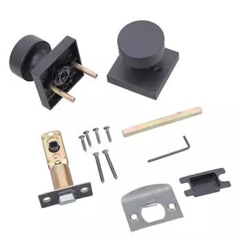 Круглые дверные ручки из цинкового сплава, комплект ручек, неблокирующиеся, ручки для межкомнатных дверей для прихожей, кладовки, ванной комнаты, легкая установка разноцветный