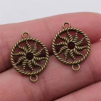 Круглые геометрические соединительные компоненты Парные подвески Материалы для ювелирных изделий ручной работы