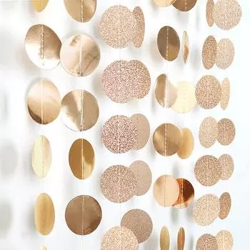 Круглые гирлянды, бумажный баннер, день рождения, свадьба, подвесная гирлянда, гирлянды для детского душа, декор 1