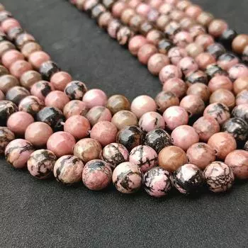 Круглые гладкие бусины из натурального черного родонита, полированного вручную, из натурального черного драгоценного камня, размер пряди: от 14 до 15 дюймов. Доступный размер: 6 мм, 8 мм, 10 мм. 6 MM 1 Strand Beads