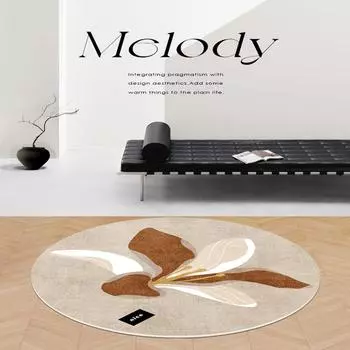 Круглые хрустальные бархатные ковры, большие по площади коврики для украшения гостиной, простой декор для спальни, светлый ковер, роскошный кабинет, ковер для гардероба 40cm