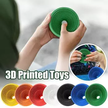 Круглые игрушки, напечатанные на 3D-принтере для детей и взрослых, игрушки для снятия стресса и релаксации One Size