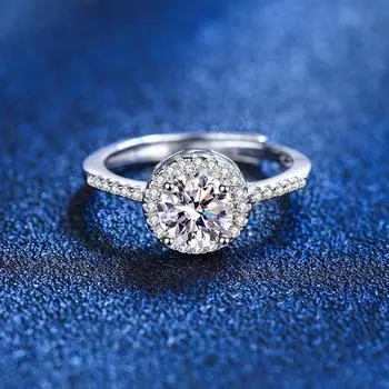 Круглые кольца из стерлингового серебра 925 пробы с цирконием для женщин и девочек, свадебные украшения, ювелирные изделия, подарки, обручальное кольцо с кристаллами Resizable