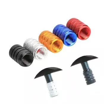 Круглые колпачки для велосипедных клапанов с накаткой, алюминиевые колпачки для горных велосипедов, макси-крышки для клапанов, велосипедное оборудование красный