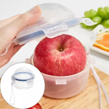 Круглые контейнеры для хранения фруктов, доступный в микроволновой печи, контейнер для фруктов, органайзер для путешествий