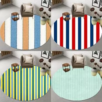 Круглые коврики Геометрические линии Коврики для детской комнаты Коврики для спальни Домашний декор Круглые коврики для гостиной Классические коврики 40